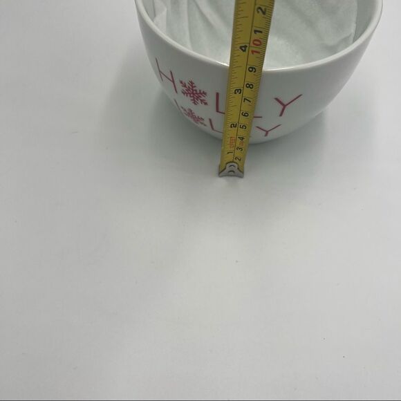 Set of 3 Crate & Barrel Ceramic Small Nesting Bowls. Holiday Nesting Bowls. - Picture 12 of 13